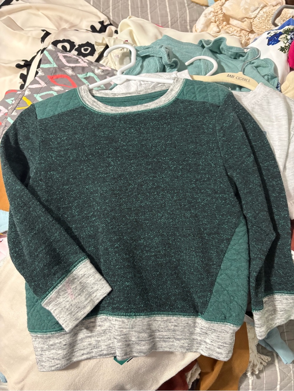 Cat & Jack Green Quilted Cat Shirt - 3T